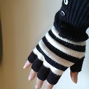 Black and White Gloves, by Renee's NYC Accessories, colors, Black and white